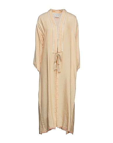 FORTE_FORTE Full-length jacket Beige 39% Linen, 32% Cupro, 29% Lyocell