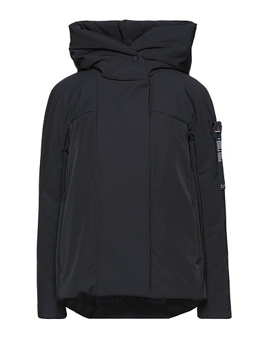 PEUTEREY Shell  jacket Black 86% Polyester, 14% Elastane