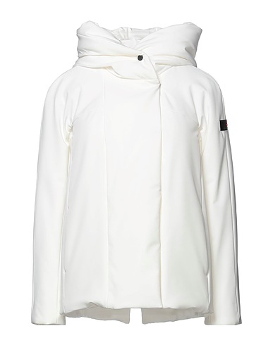 PEUTEREY Rain coat White 86% Polyester, 14% Elastane