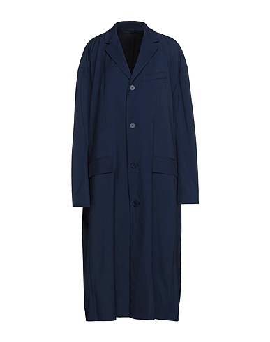 BALENCIAGA Full-length jacket Midnight blue 97% Polyamide, 3% Elastane