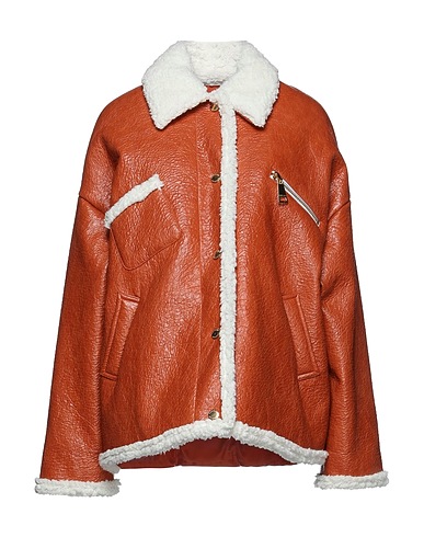 KHRISJOY Shell jacket Tan 55% Polyester, 20% Polyurethane, 17% Viscose, 6% Other Fibres, 2% Cotton