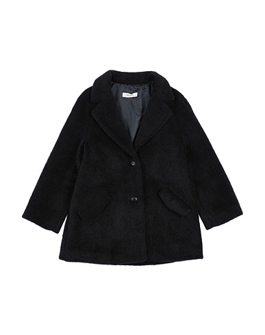 VICOLO Coat GIRL Black 64% Acrylic, 36% Nylon