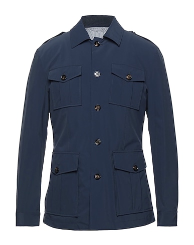 ELEVENTY Jacket Midnight blue 86% Polyamide, 14% Polyurethane