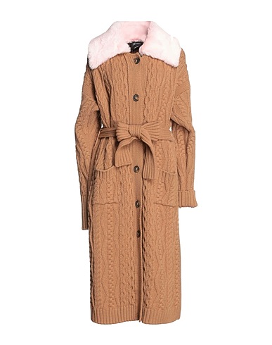 BLUMARINE Mantel Kamel 90% Wolle, 10% Kaschmir, Polyester