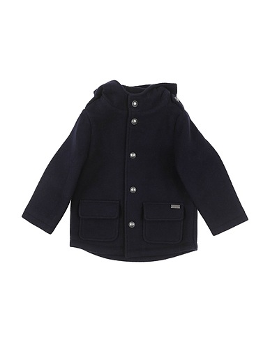 DANIELE ALESSANDRINI Coat Midnight blue 100% Polyamide