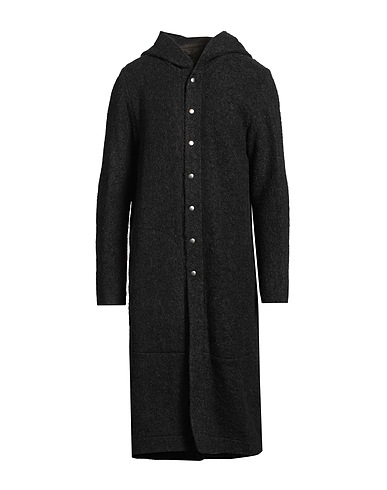 RICK OWENS Coat Black 28% Wool, 26% Alpaca wool, 26% Mohair wool, 20% Polyacrylic