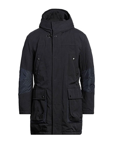 FAY Coat Midnight blue 45% Cotton, 39% Polyester, 16% Polyamide