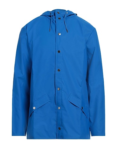 RAINS Full-length jacket Bright blue 100% Polyester, Polyurethane