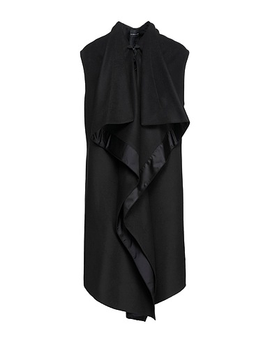 MARC ELLIS Full-length jacket Black 80% Polyester, 15% Viscose, 5% Elastane, Polyurethane
