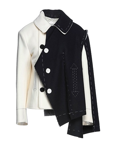 MAISON MARGIELA Coat Ivory 100% Wool