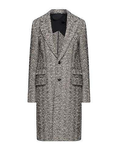 BOTTEGA VENETA Coat Chocolate brown 63% Wool, 29% Polyester, 4% Polyamide, 3% Cotton, 1% Elastane