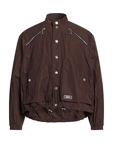 DSQUARED2 Jacket Brown 100% Polyester, PVC - Polyvinyl chloride