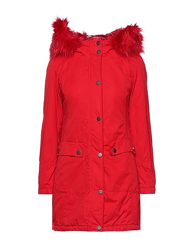 MCS MARLBORO CLASSICS Coat Red 45% Polyester, 43% Cotton, 12% Polyamide