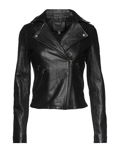 MUUBAA Bikerjacke Schwarz 100% Lammleder