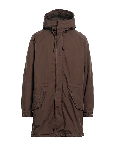 ASPESI Coat Brown 65% Polyester, 35% Polyamide