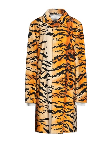 PHILOSOPHY di LORENZO SERAFINI Full-length jacket Orange 100% Cotton