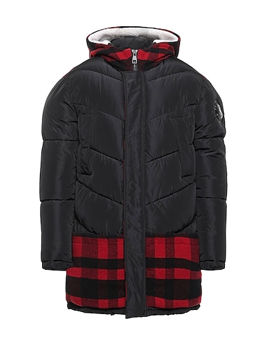 SCERVINO Shell jacket Black 100% Polyester, Wool, Other Fibres