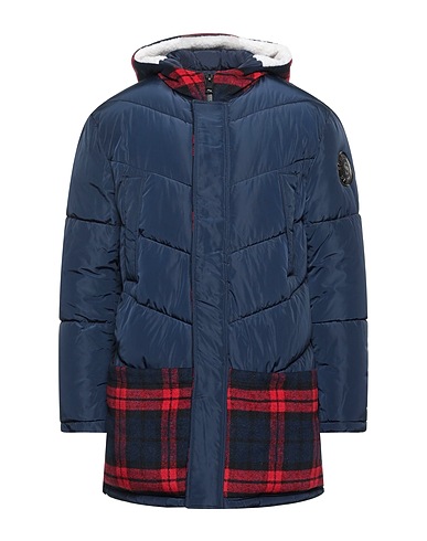 SCERVINO Shell jacket Midnight blue 100% Polyester, Wool, Other Fibres