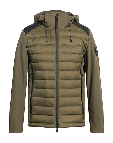 SCERVINO Shell jacket Military green 100% Polyamide, Polyester