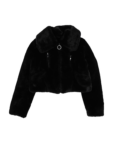 PINKO UP Teddy Coat Black 100% Polyester
