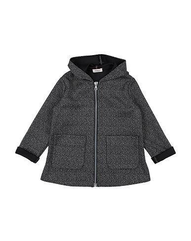 PINKO UP Full-length jacket Charcoal 79% Polyester, 19% Viscose, 2% Elastane