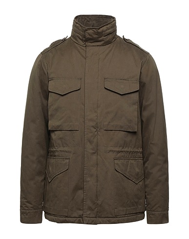 ROŸ ROGER'S Jacket Military green 48% Polyester, 42% Cotton, 10% Polyamide
