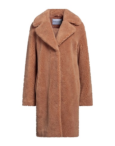 STAND STUDIO Teddy Coat Sand 60% Polyester, 20% Wool, 20% Acrylic