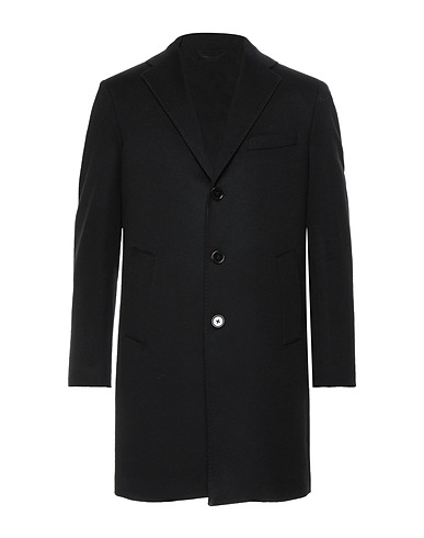 ANDREA BARBERI Mantel Schwarz 90% Wolle, 10% Polyamid