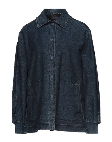 ALBERTA FERRETTI Denim shirt ATHLEISURE Blue 93% Cotton, 7% Elastane