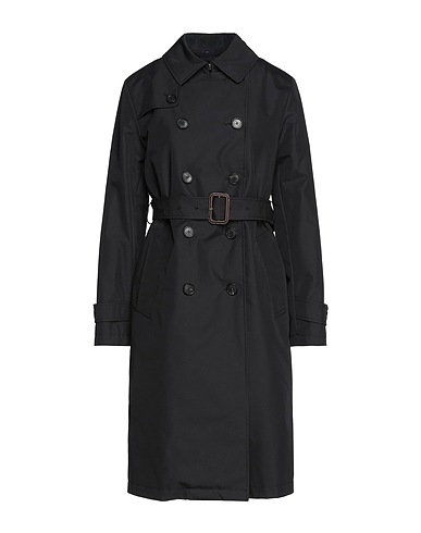 SEALUP Double breasted pea coat Black 67% Cotton, 33% Polyamide, Wool