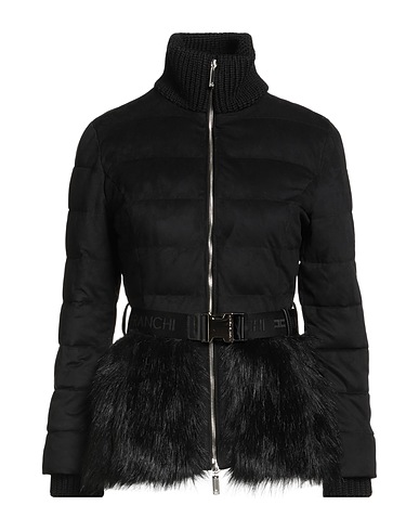 ELISABETTA FRANCHI Shell jacket Black 100% Polyester, Wool, Acrylic