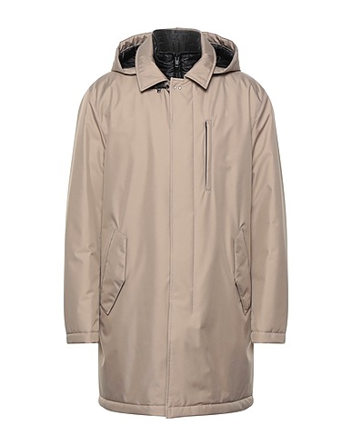 FAY Coat Beige 100% Polyester, Polyamide