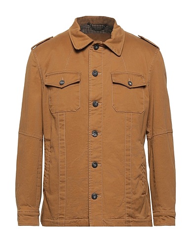 MESSAGERIE Jacket Khaki 98% Cotton, 2% Elastane