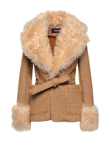 DSQUARED2 Coat Marigold 45% Polyester, 30% Wool, 25% Cotton, Lamb fur