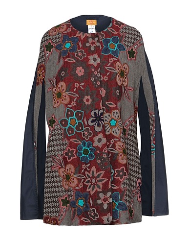 FRANCESCA BASSI Cloak Red 67% Cotton, 33% Polyamide, Wool