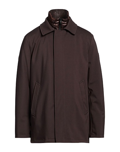 PEOPLE OF SHIBUYA Jacket Dark brown 62% Polyamide, 38% Elastane, Polyester