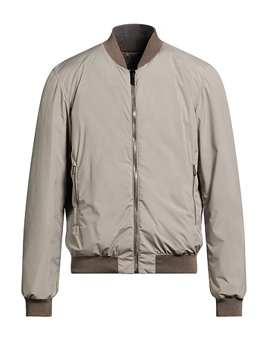 MOORER Shell  jacket Light grey 100% Polyamide