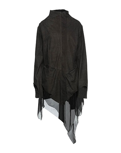 I.CHERVENKOVA Jacket Charcoal 80% Leather, 20% Silk