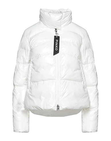PINKO Shell jacket White 100% Polyamide, Polyurethane