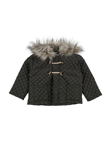 VALENTINA BEBÉS Coat Military green 100% Cotton