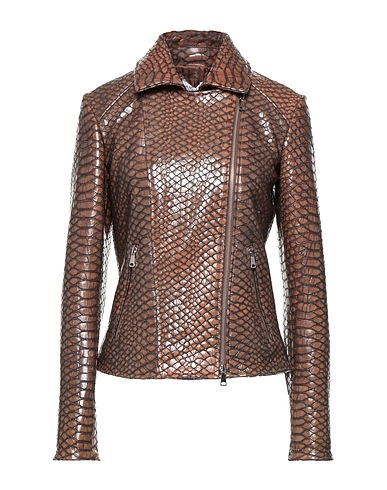 AMEN Biker jacket Brown 100% Sheepskin