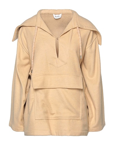 OTTOD'AME Sweatshirt Beige 50% Acrylic, 25% Polyester, 20% Wool, 5% Other Fibres