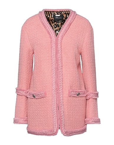 BLUMARINE Giubbotto Rosa 56% Acrilico, 24% Lana, 19% Poliestere, 1% Altre Fibre