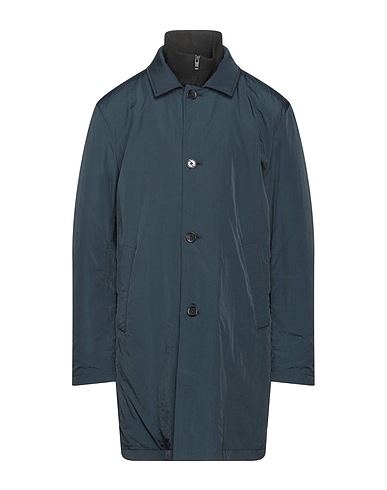 FAY Coat Midnight blue 100% Polyamide, Polyurethane