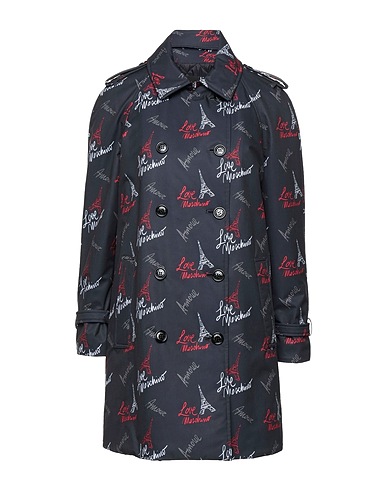 LOVE MOSCHINO Double breasted pea coat Charcoal 100% Polyester