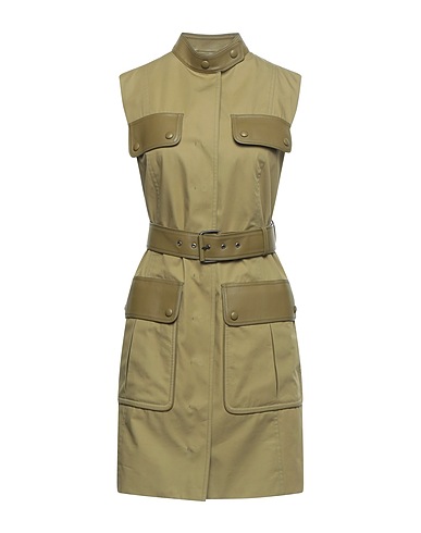 FERRAGAMO Blazer dress Military green 100% Cotton, Lambskin