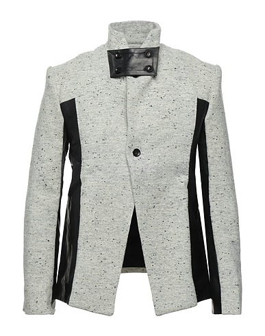 SANDRO MARZO Cappotto Grigio chiaro 49% Lana, 45% Pelle di vitello, 6% Nylon