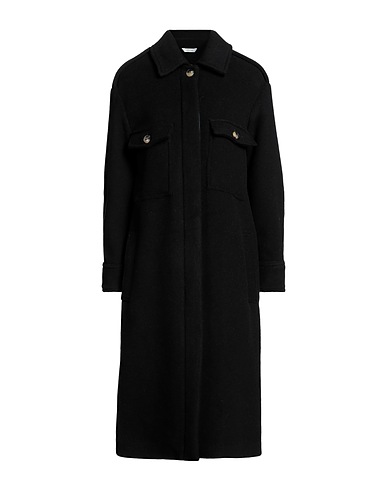 PRIVĒ Milano Coat Black 49% Acrylic, 24% Wool, 22% Polyester, 5% Other Fibres