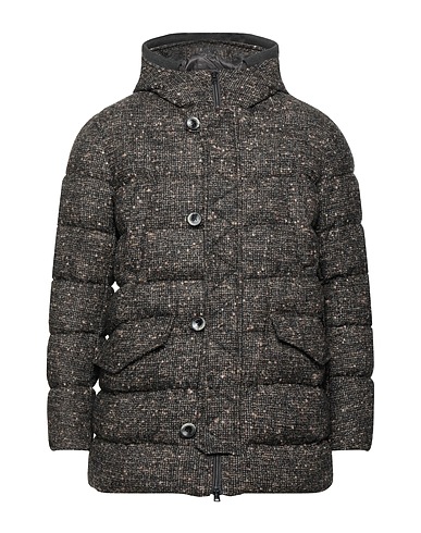 HERNO Shell jacket RESORT Brown 58% Wool, 28% Alpaca wool, 14% Polyamide