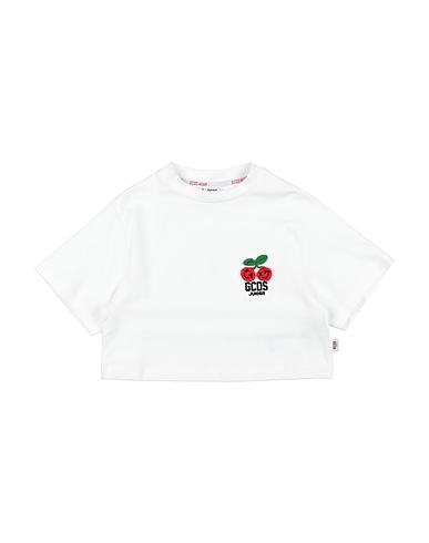 GCDS MINI T-shirt White 95% Cotton, 5% Elastane, Polyester